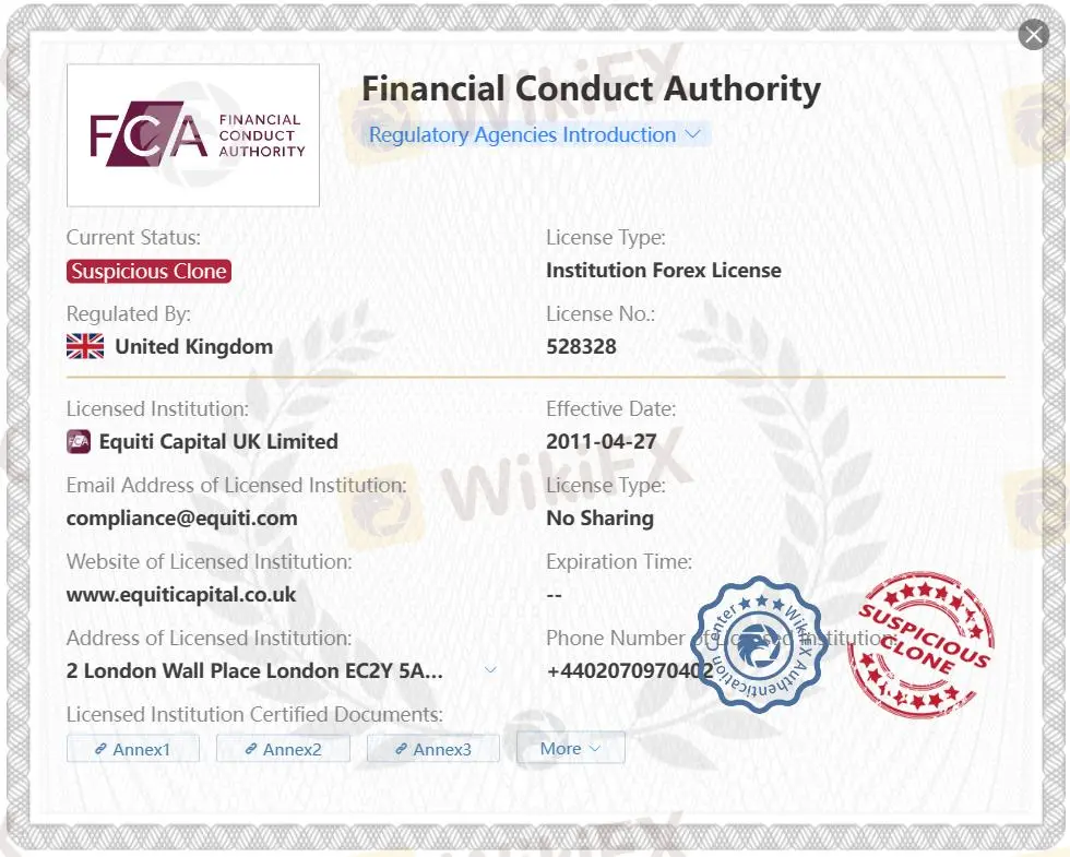 Verdächtige gefälschte FCA-Lizenz