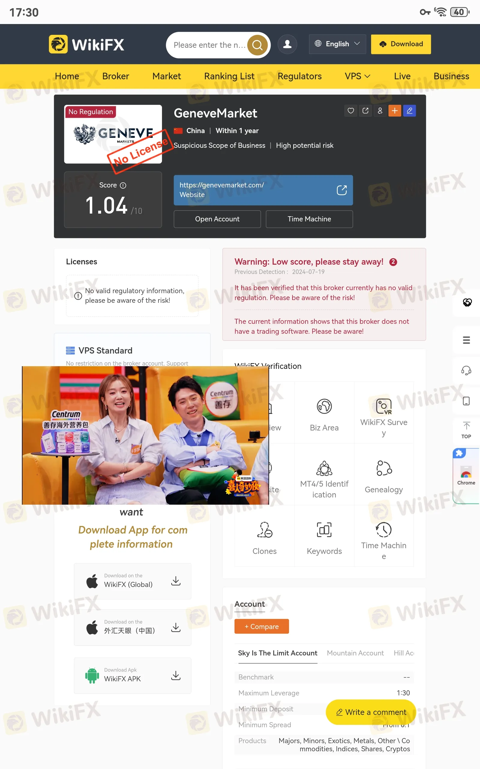 Regulatorischer Status