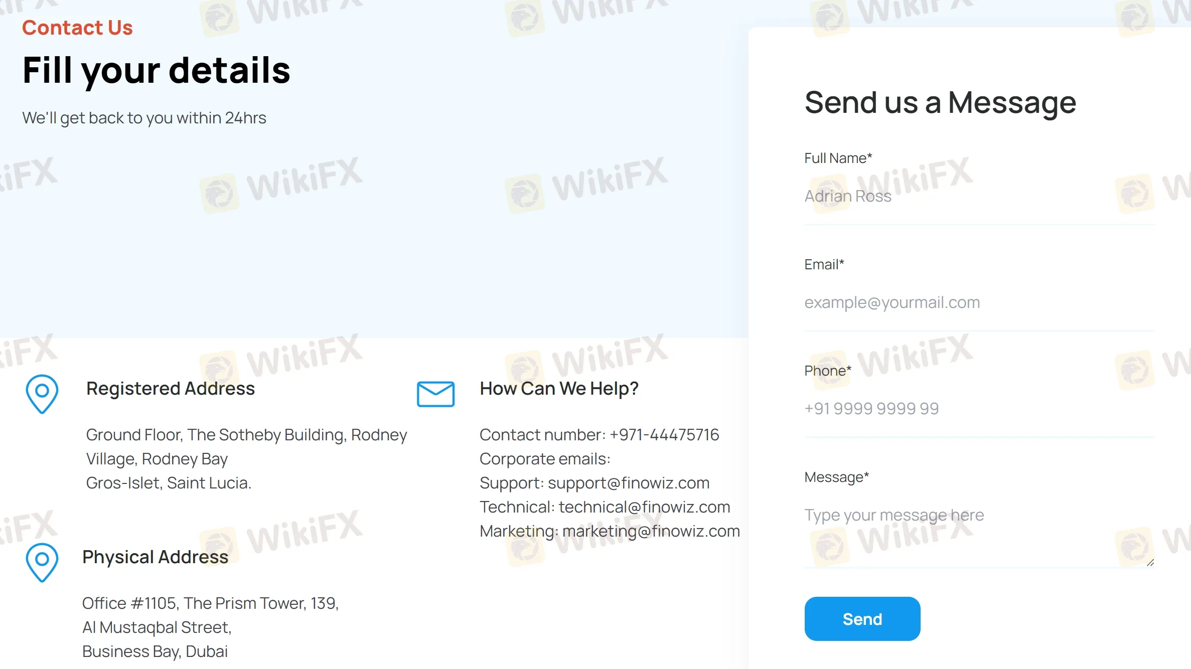Contact form Contact form