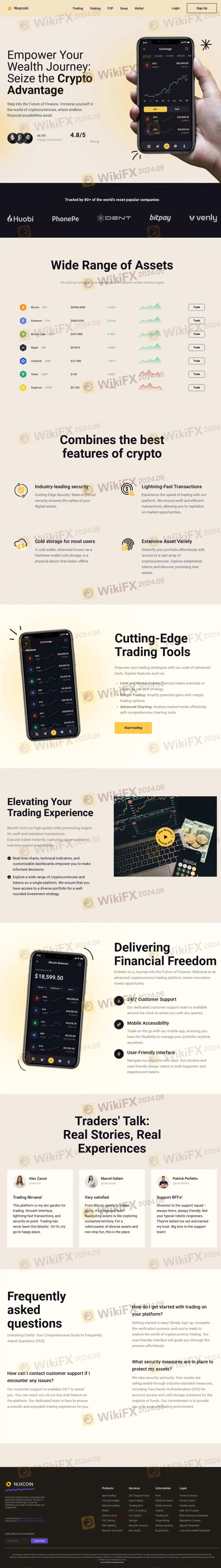 Página principal de Nuxcoin Página principal de Nuxcoin