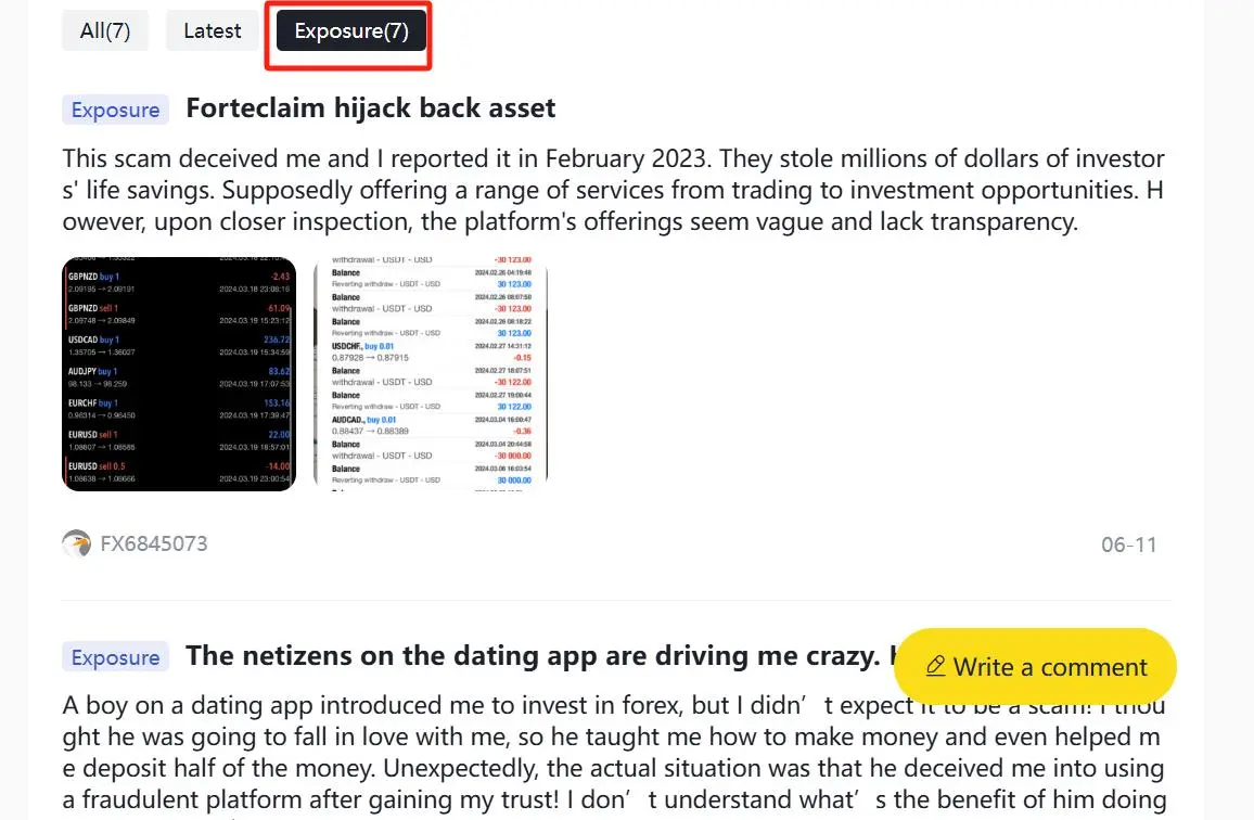 รีวิวลบเชิงลบเกี่ยวกับ Mega Equity บน WikiFX
