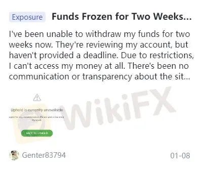 Negative JS Reviews on WikiFX