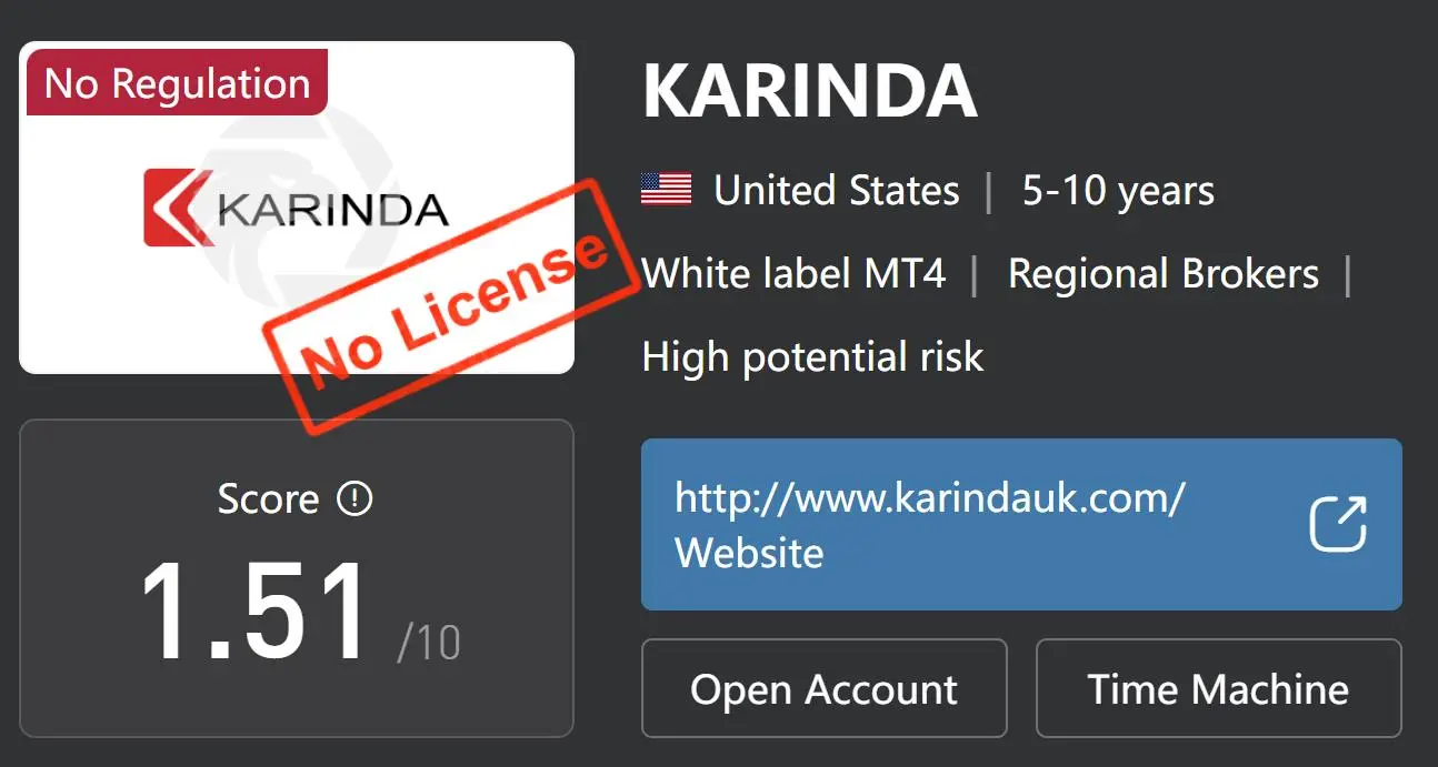 KARINDA 是否合法或詐騙? KARINDA 是否合法或詐騙?