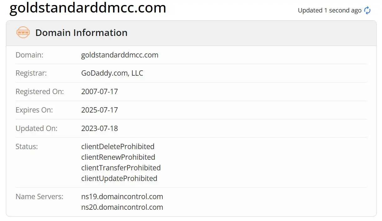 Gold Standard DMCC是否合法? Gold Standard DMCC是否合法?