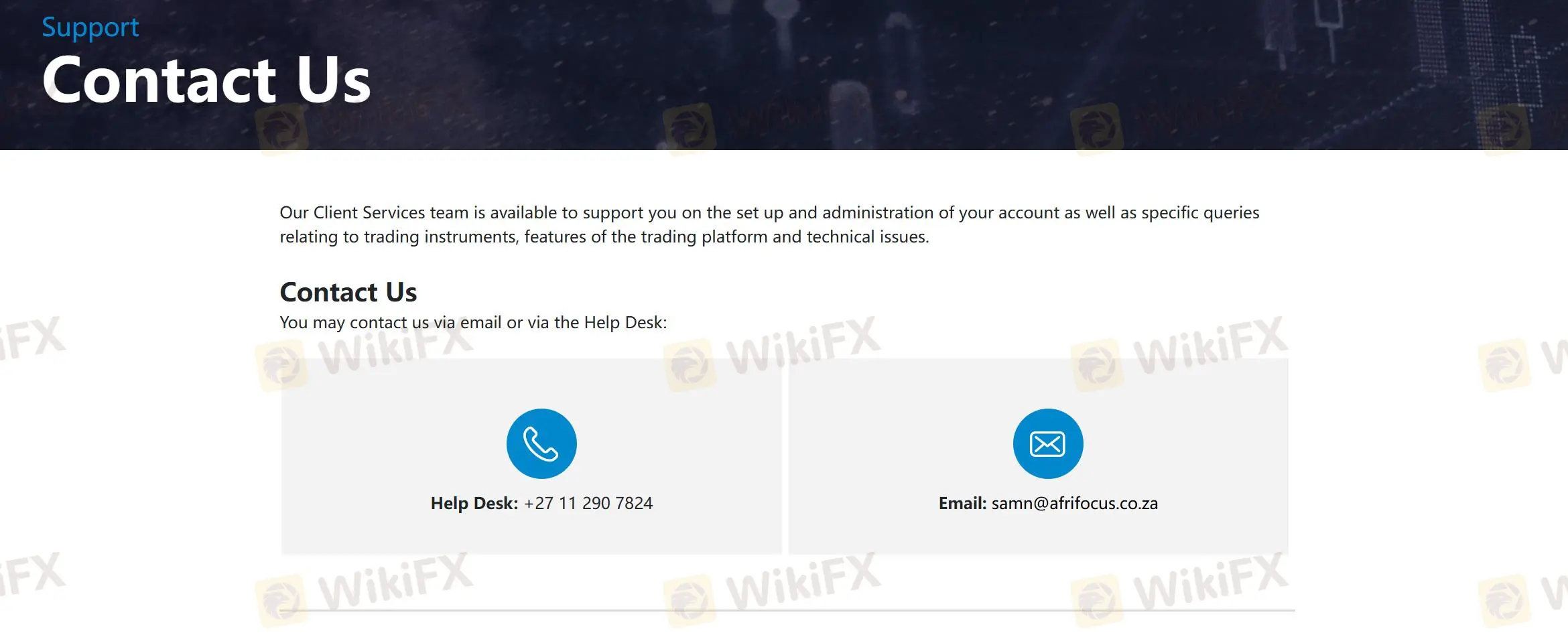 Customer Support Options