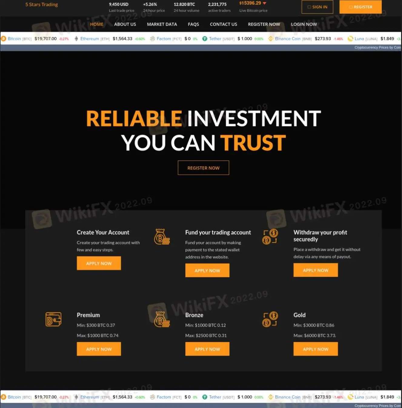 5 STar Trading Platform信息 5 STar Trading Platform信息