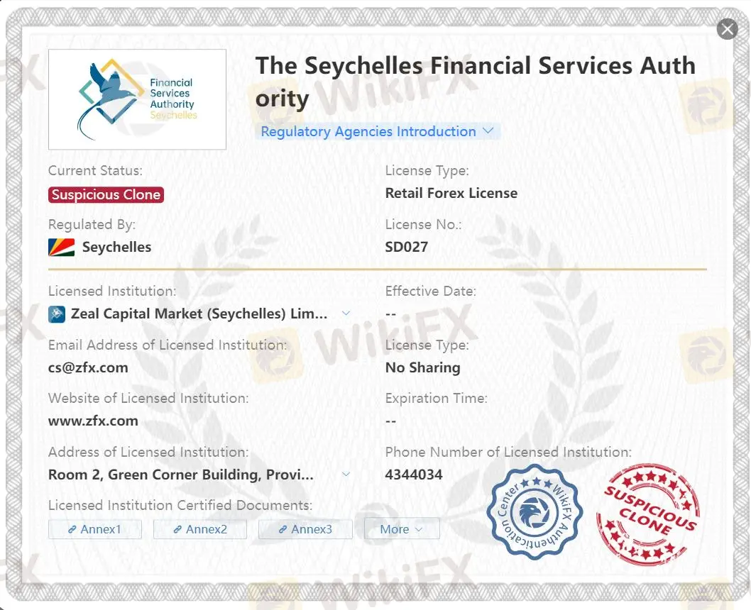 Suspicious clone FSA license