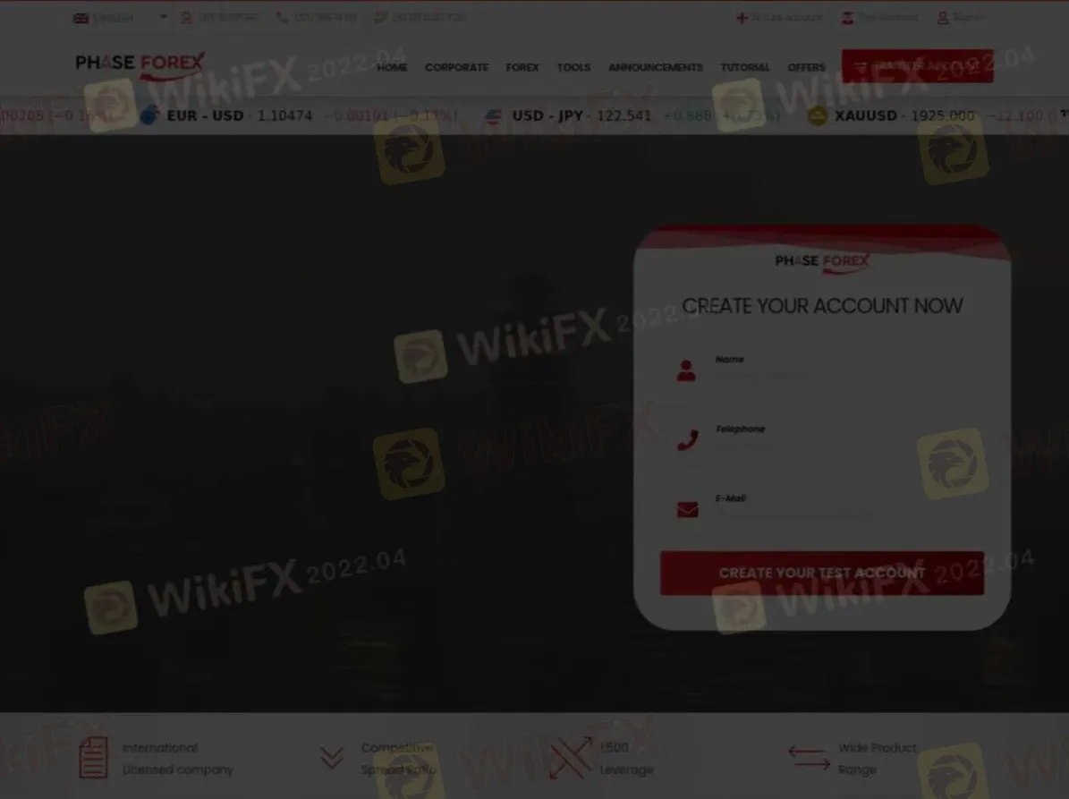 Información de Phase Forex Información de Phase Forex