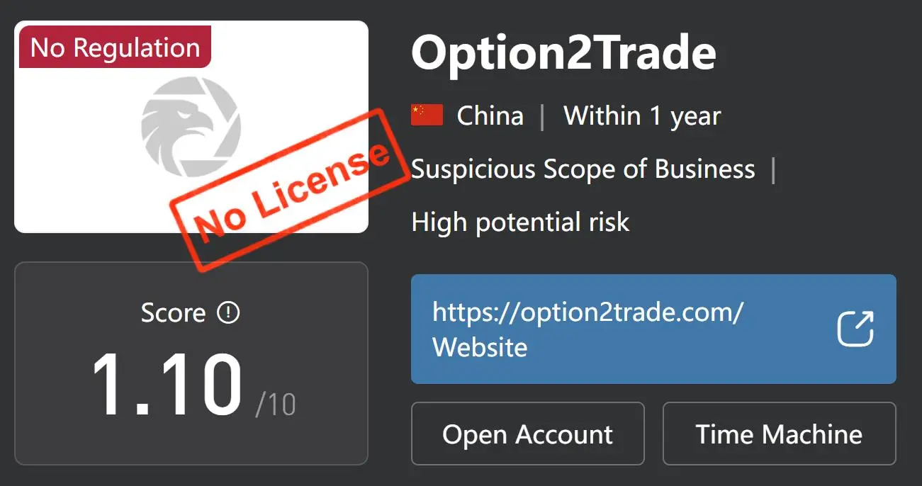 Apakah Option2Trade Legal atau Penipuan? Apakah Option2Trade Legal atau Penipuan?