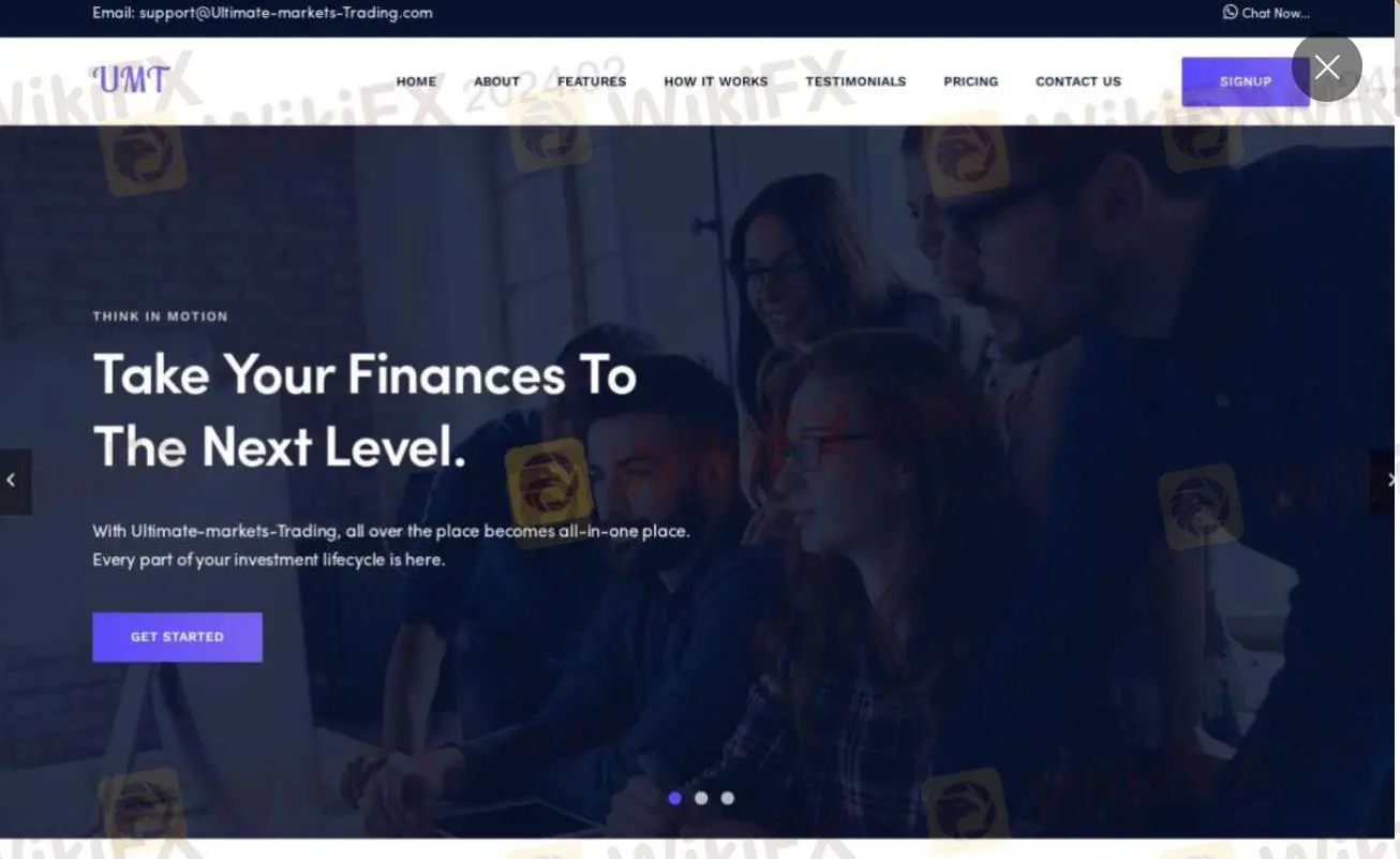 หน้าแรกของ Ultimate Market Trading