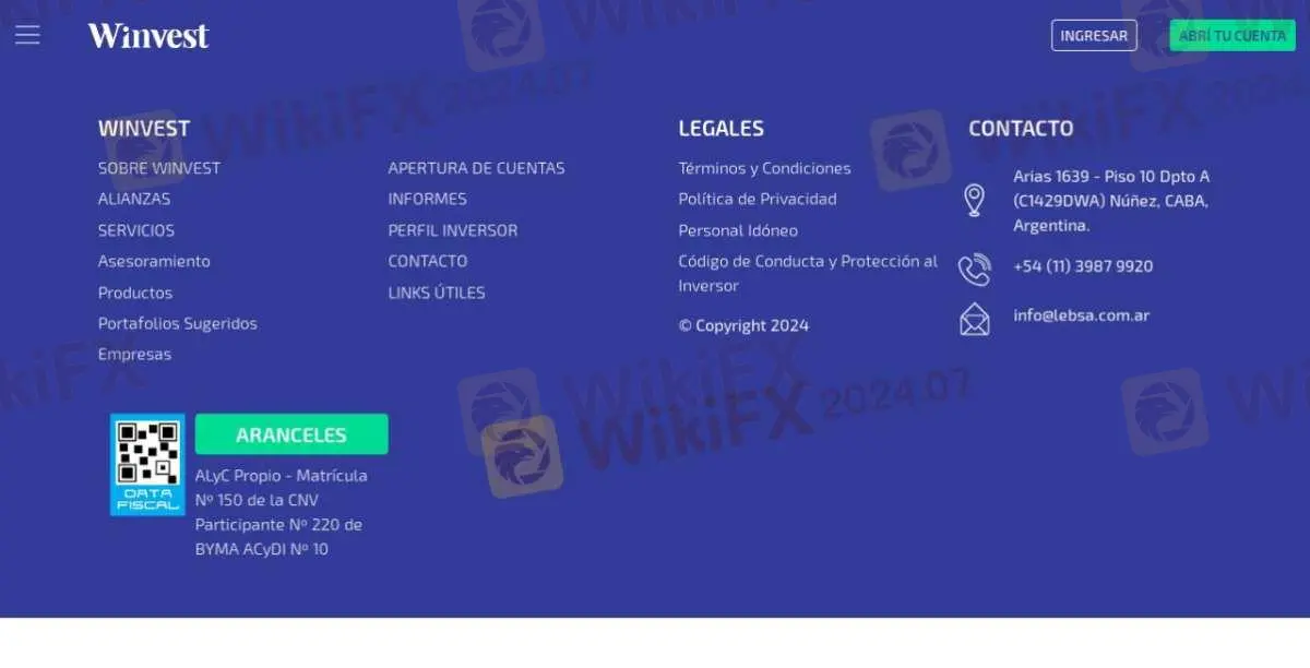 Winvest Information
