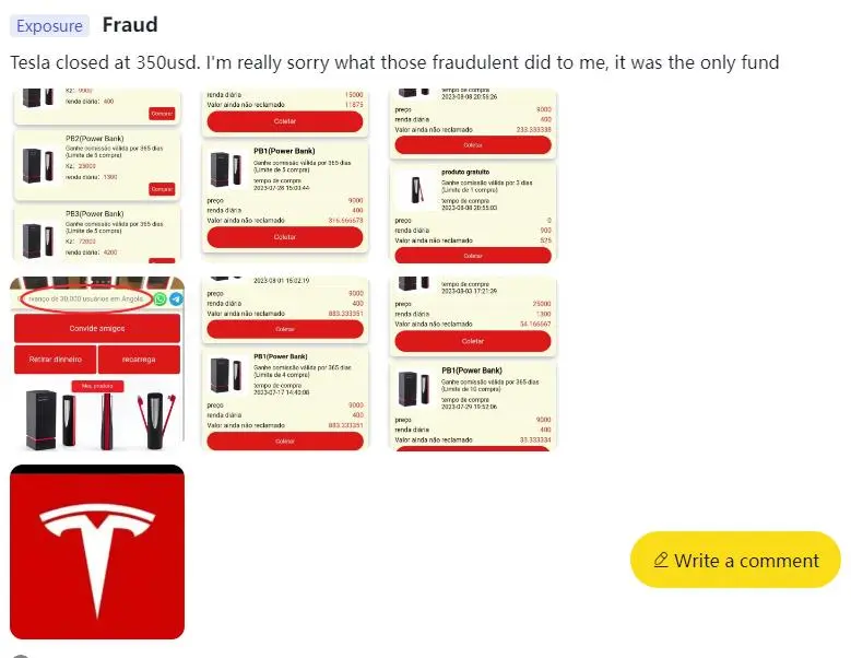 Negative Tesla Stock Reviews on WikiFX