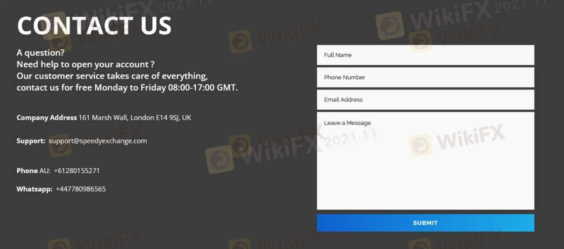 Customerd Support Option