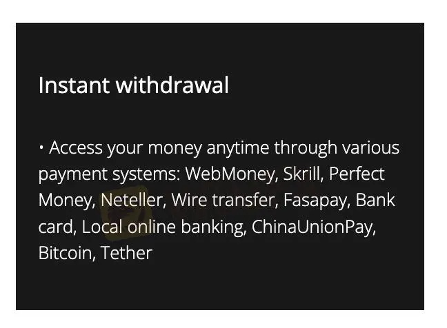 Deposit & Withdrawal Deposit & Withdrawal