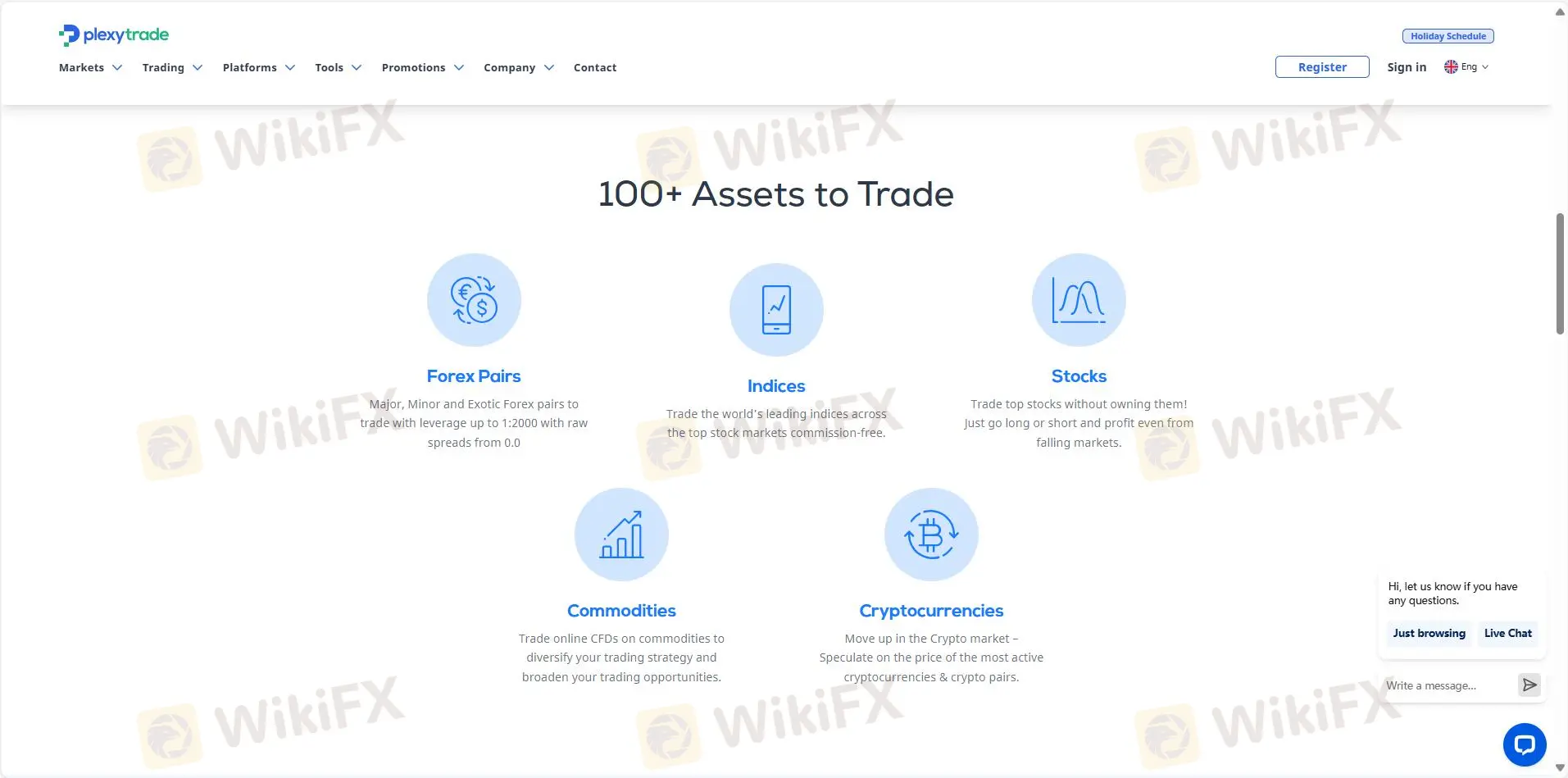 Plexytrade पर मैं क्या ट्रेड कर सकता हूँ?