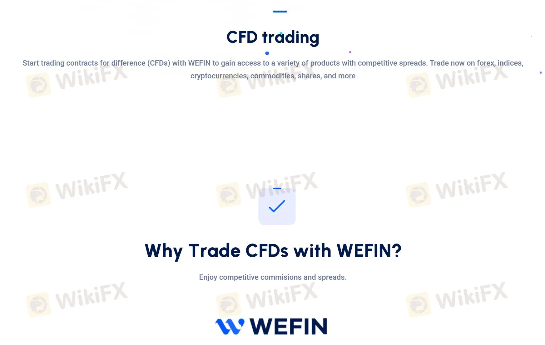 WEFIN 上可以交易什么？