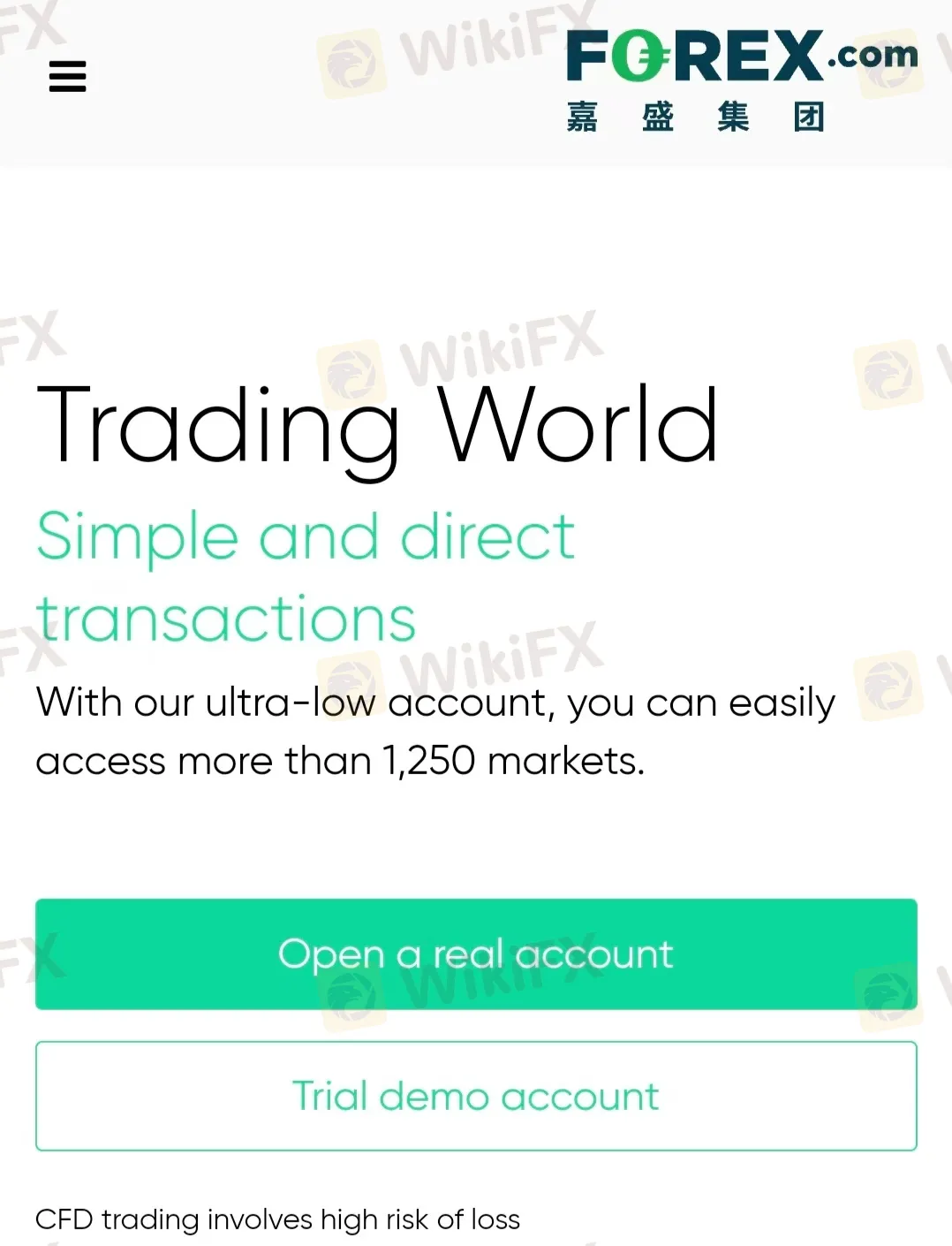 Información de FOREX.com