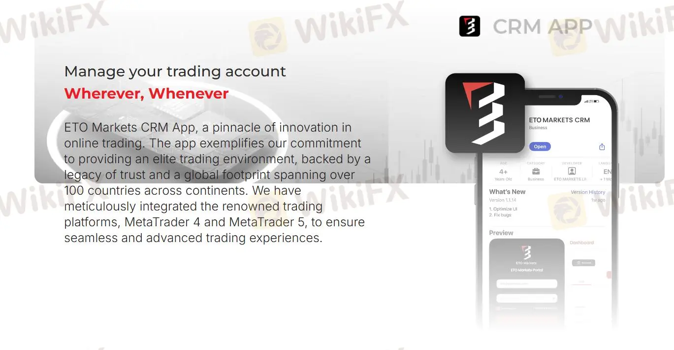ETO Markets CRM App