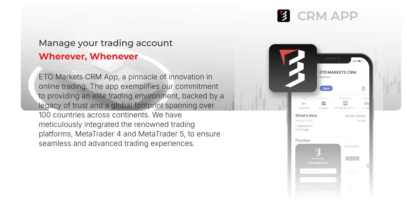 ETO Markets CRM App ETO Markets CRM App