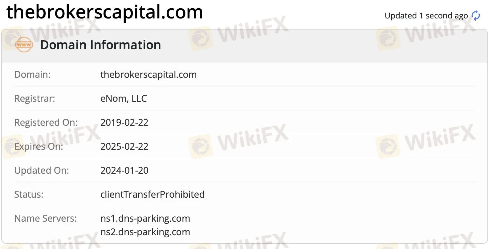 Domain information Domain information