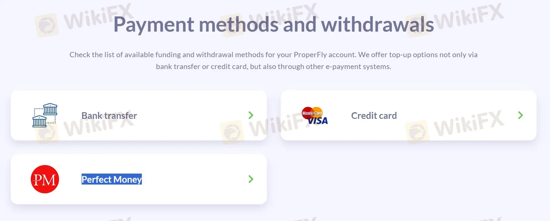 Deposit and Withdrawal