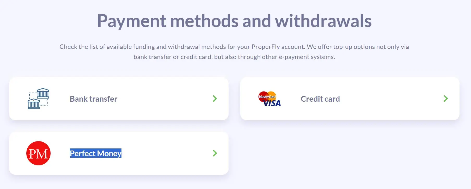 Deposit and Withdrawal Deposit and Withdrawal