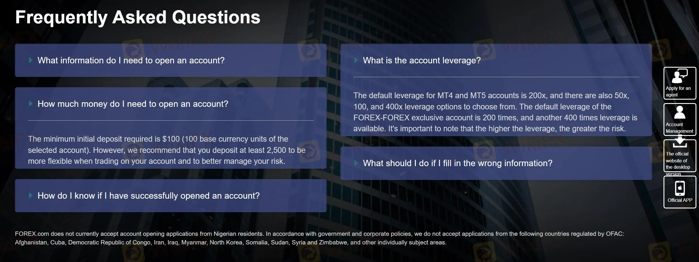 FOREX.com Комиссии FOREX.com Комиссии