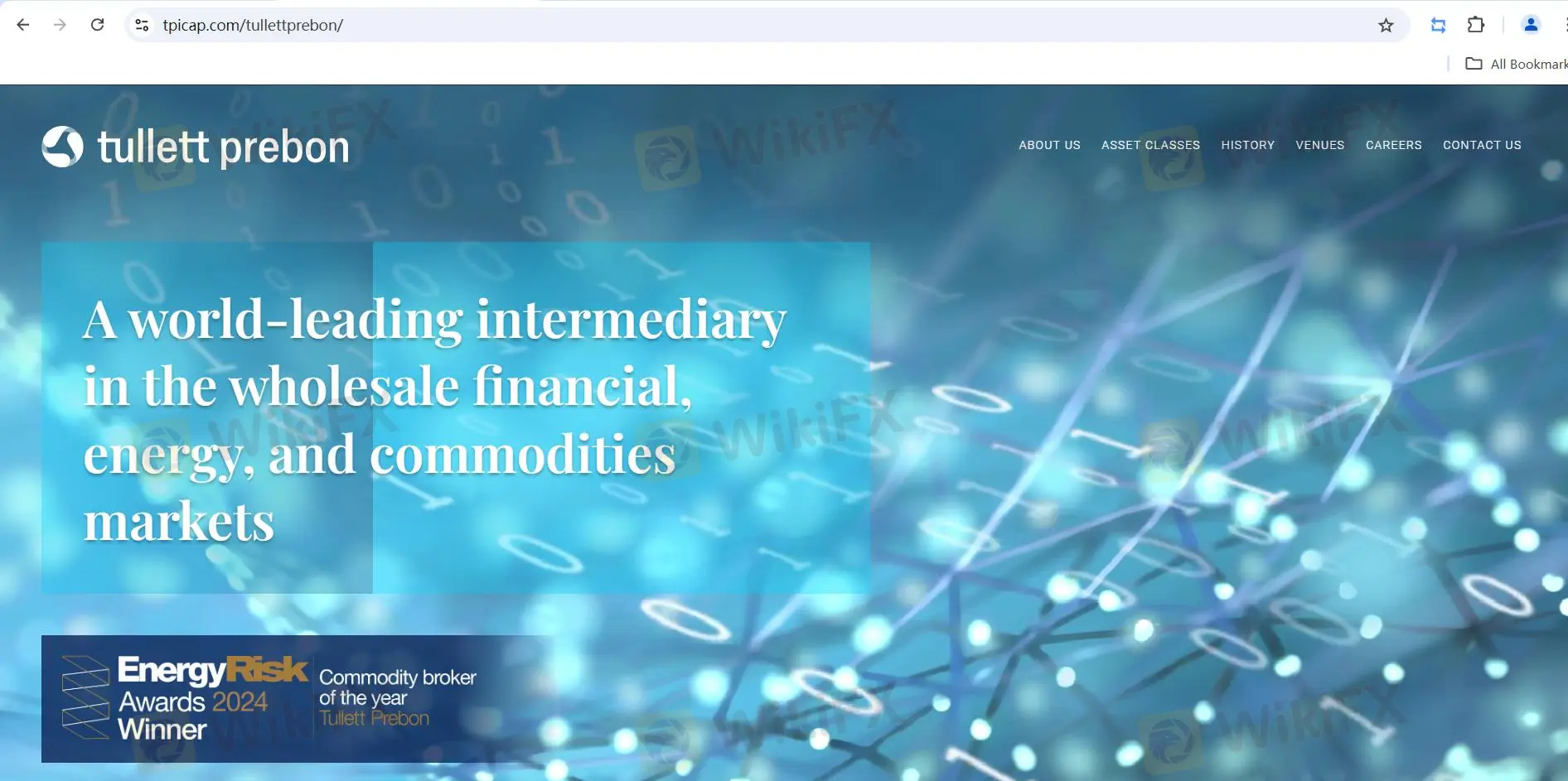 Tullett Prebon's homepage