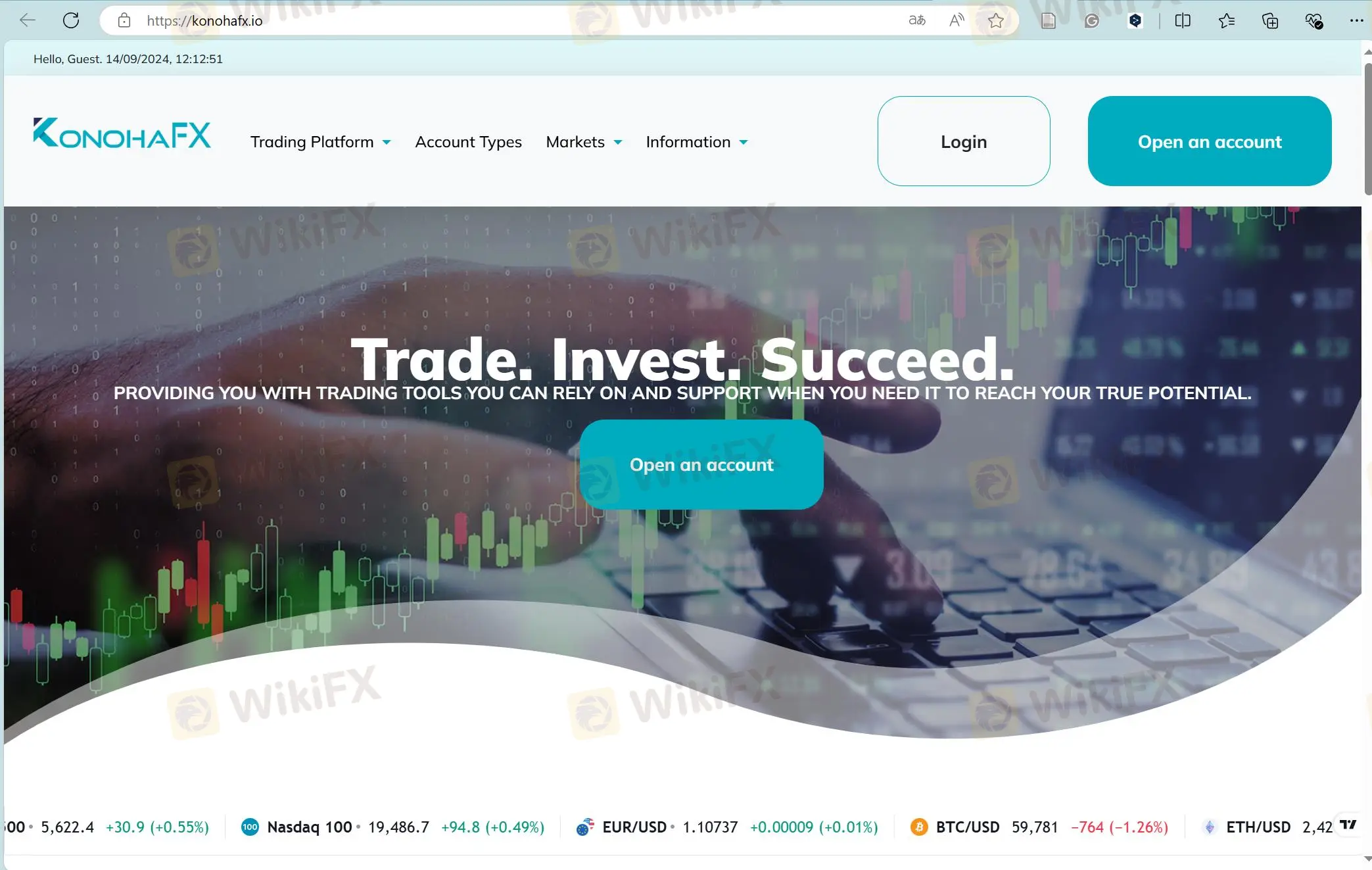 Homepage ng KonohaFX