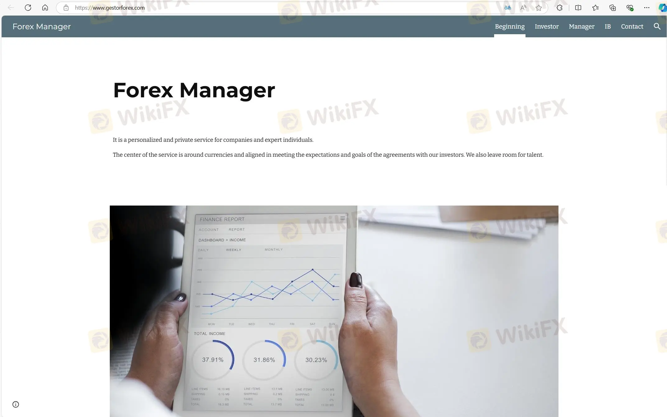 Trang chủ của GESTOR FOREX