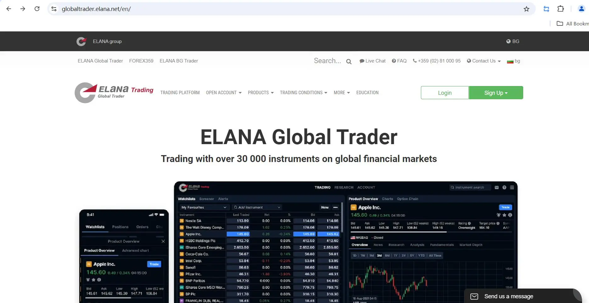 ELANA Trading's homepage ELANA Trading's homepage