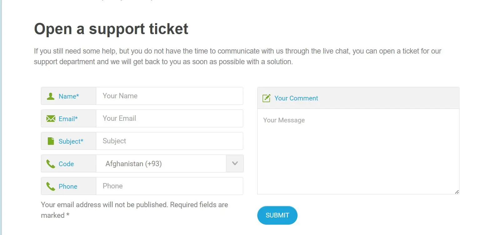 Contact info