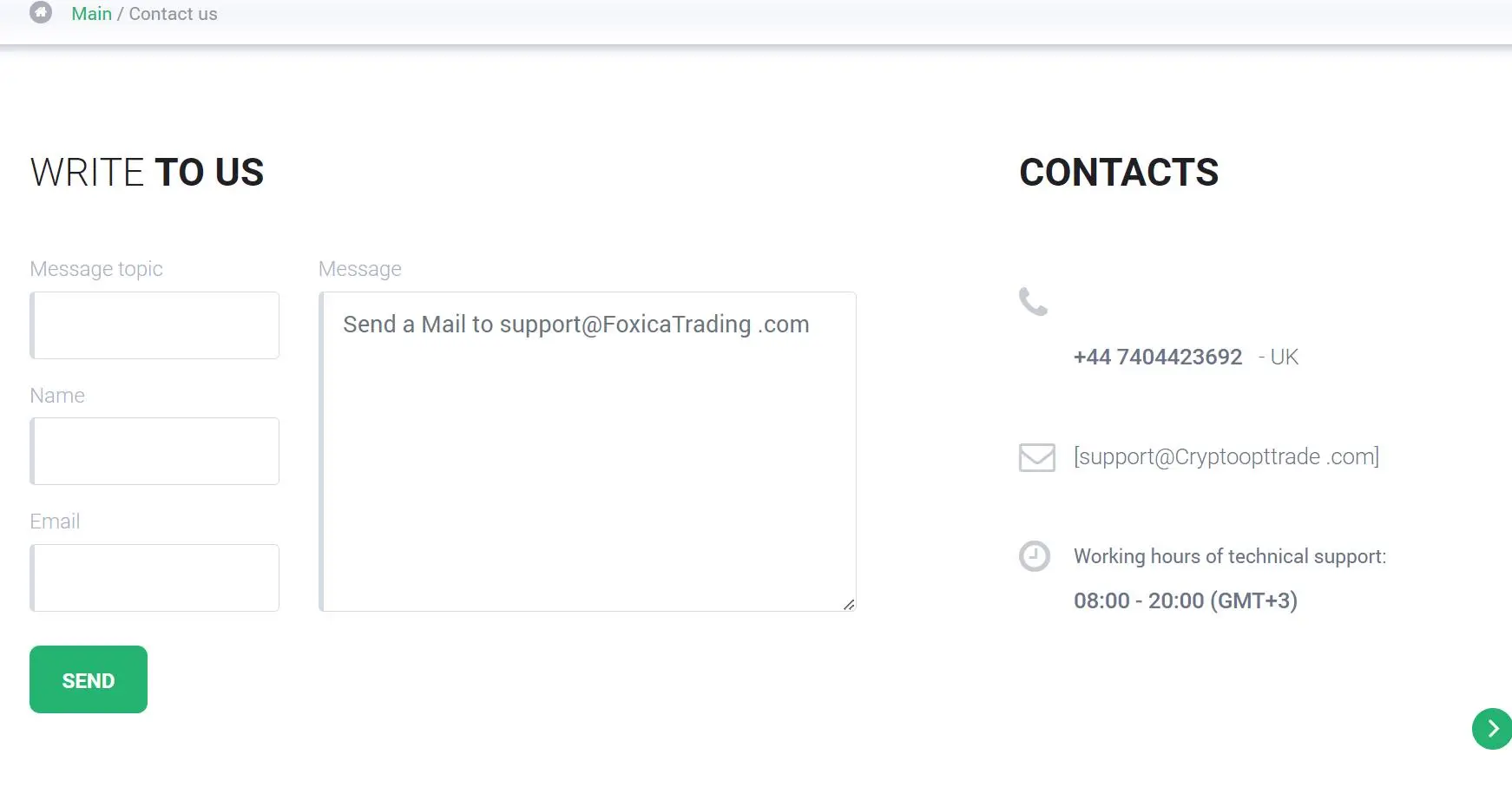 Contact info