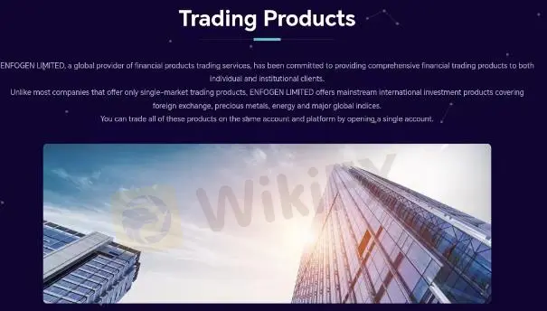 ENFOGEN LIMITED 可以交易什麼？