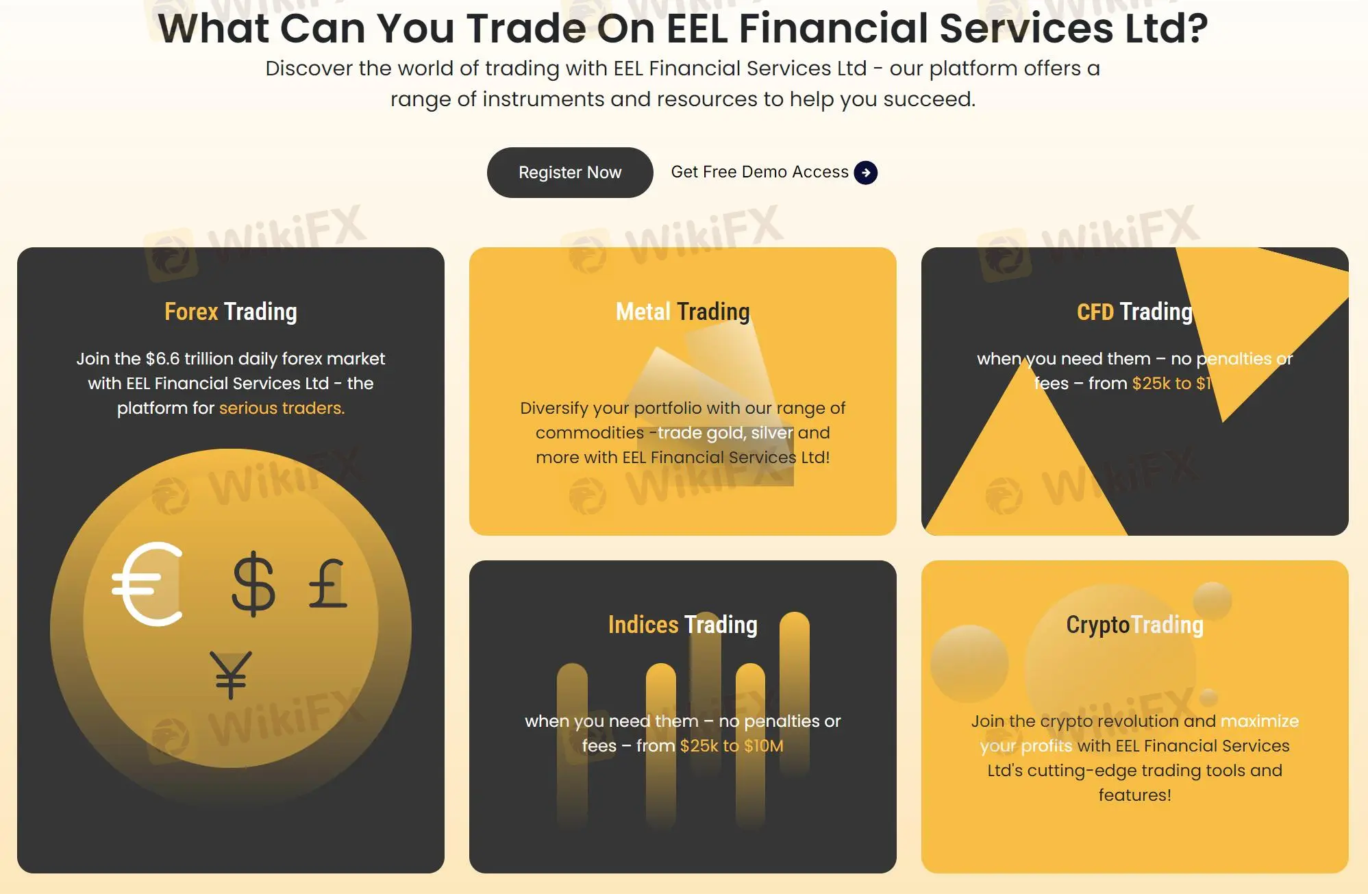 What Can I Trade on EEL Financial Services Ltd?