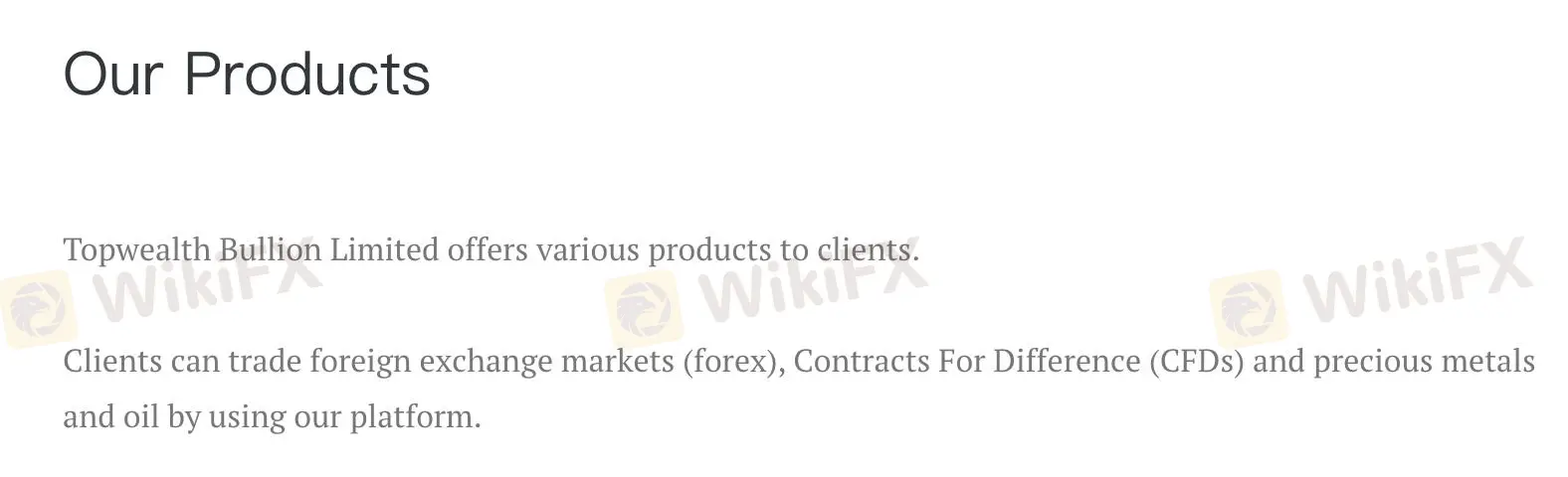 在Topwealth Bullion上可以交易什麼? 在Topwealth Bullion上可以交易什麼?