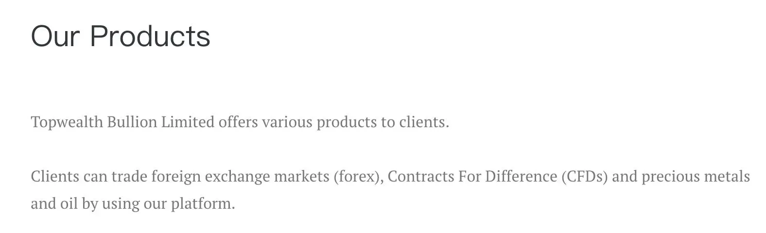 What Can I Trade on Topwealth Bullion? What Can I Trade on Topwealth Bullion?