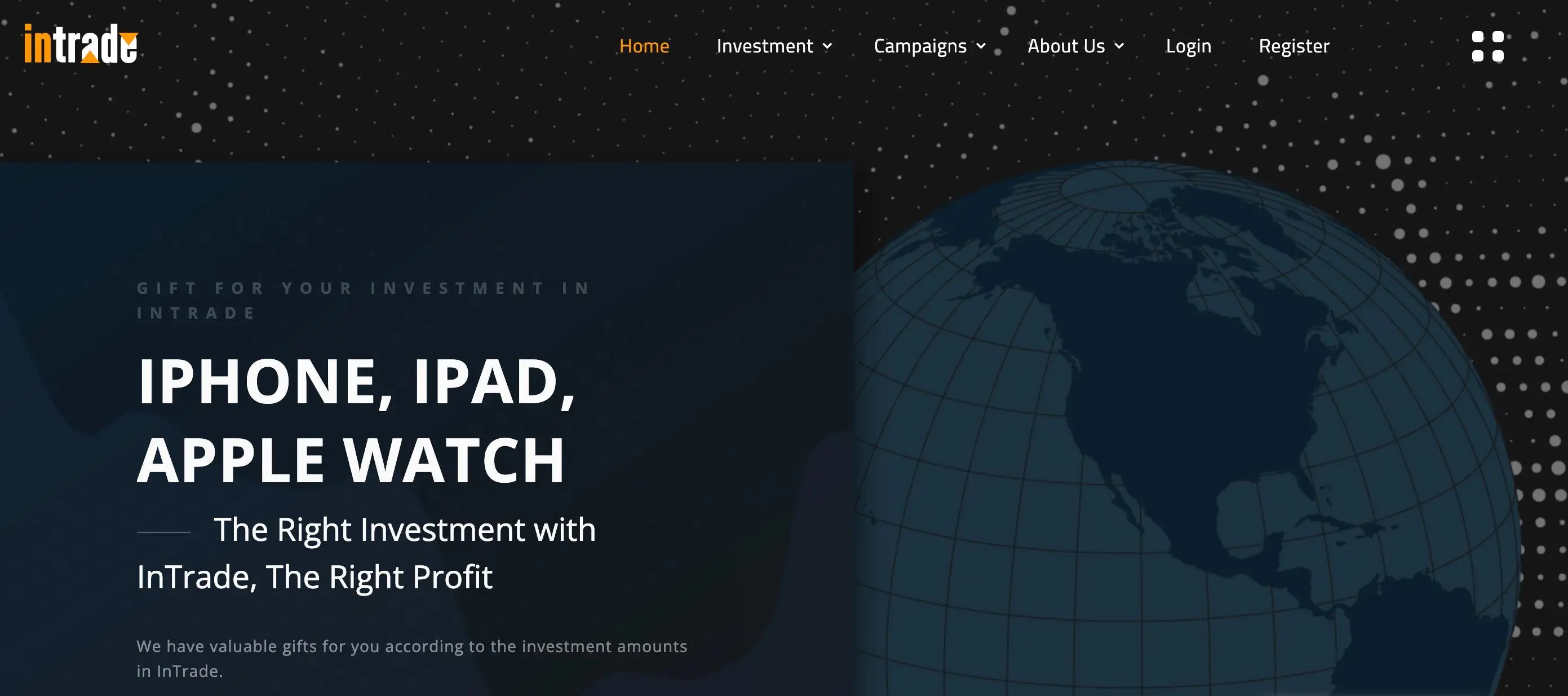 Impormasyon sa InTrade