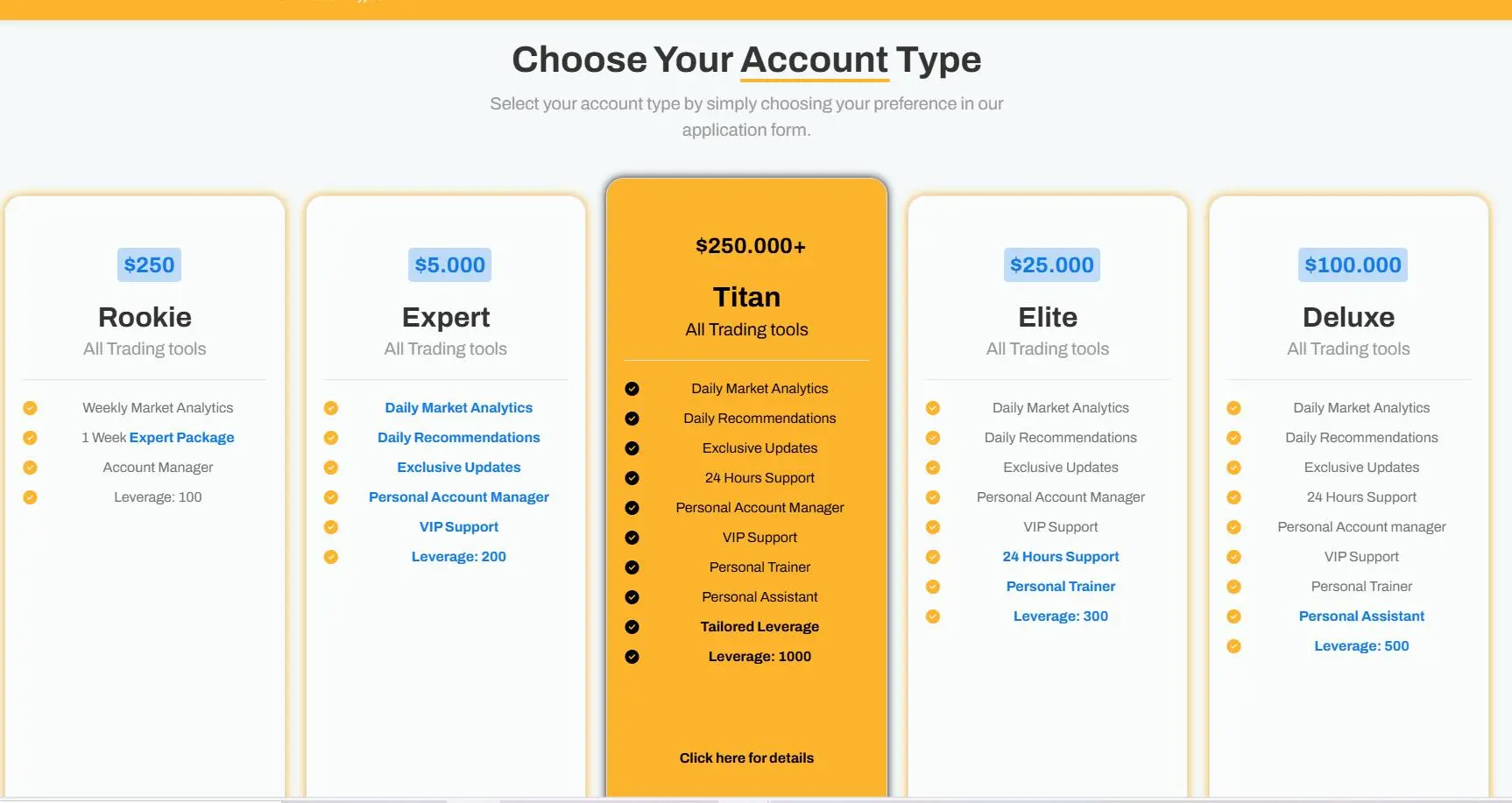 Account Type Account Type