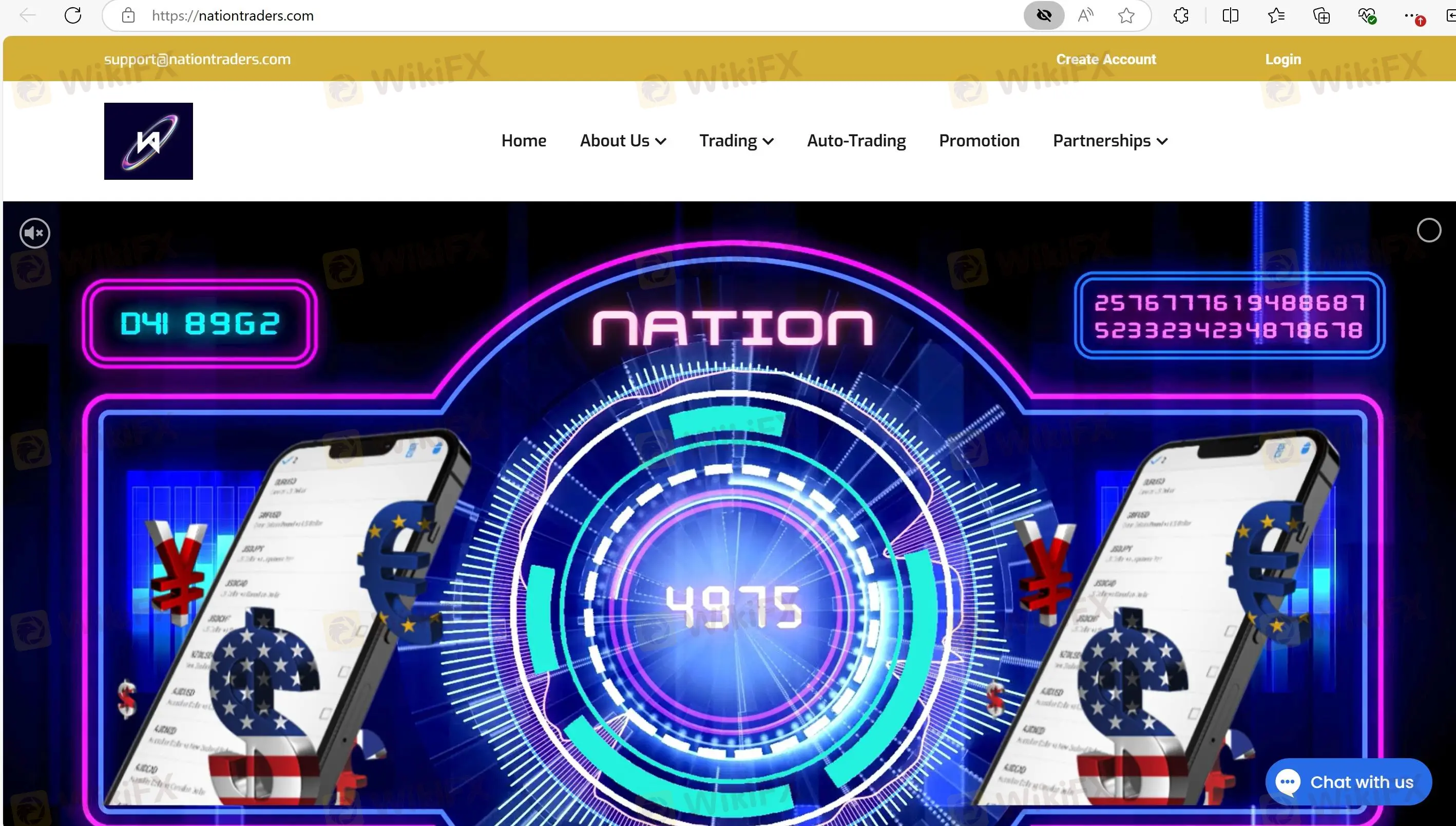 Nation Traders' homepage