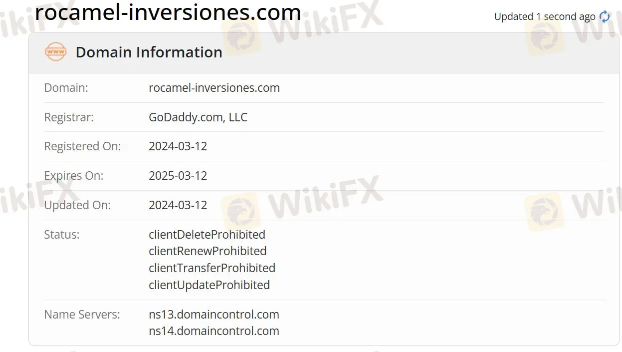 Informações do domínio