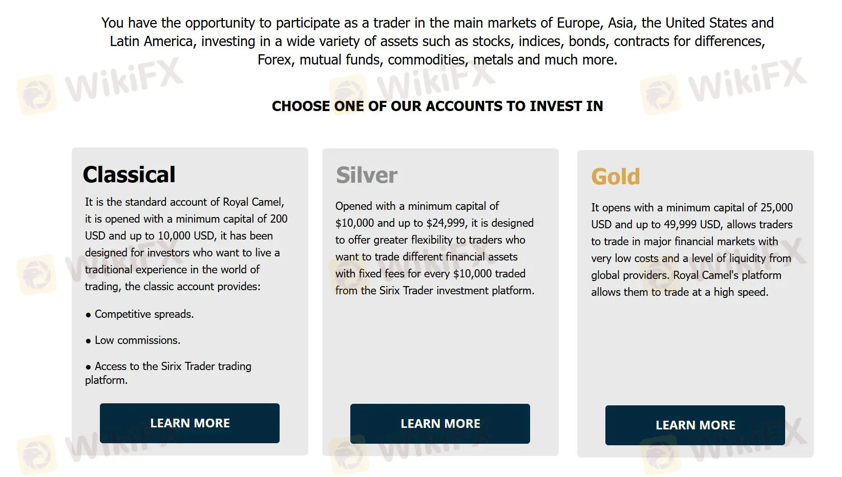 Comparación de cuentas Comparación de cuentas