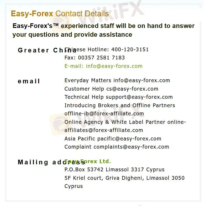 Contact info