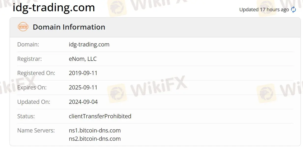 Domain-Informationen Domain-Informationen