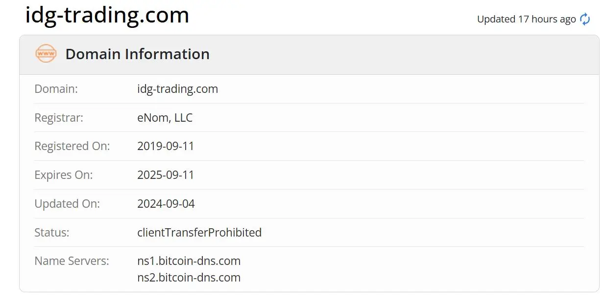 Domain information