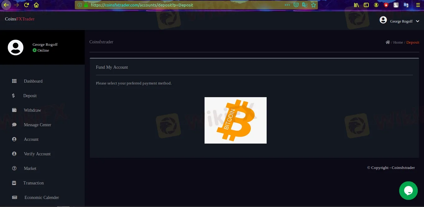 Deposit and Withdrawal