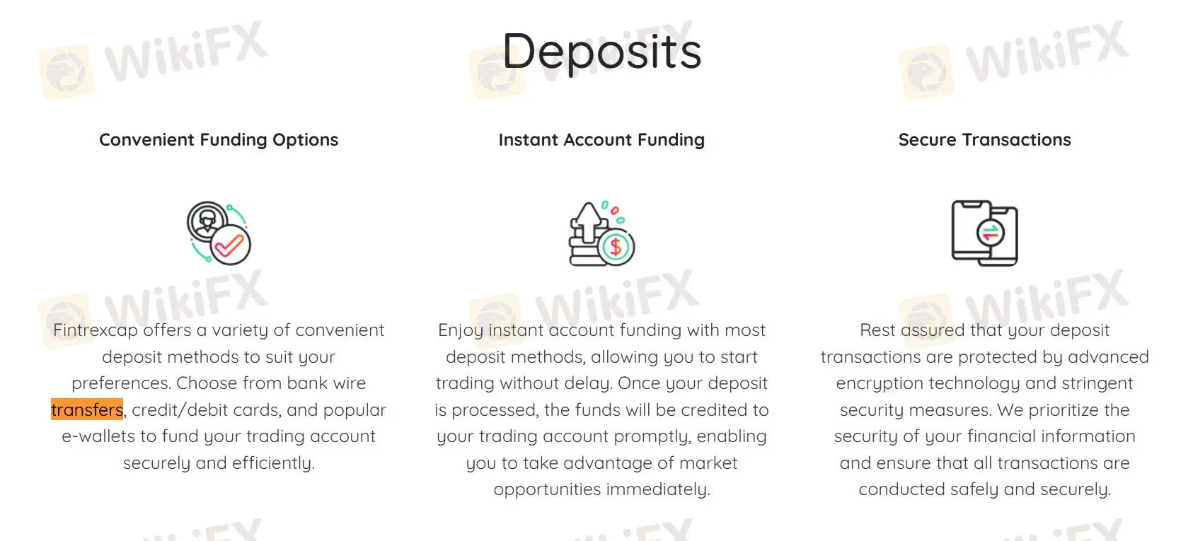 Deposit details