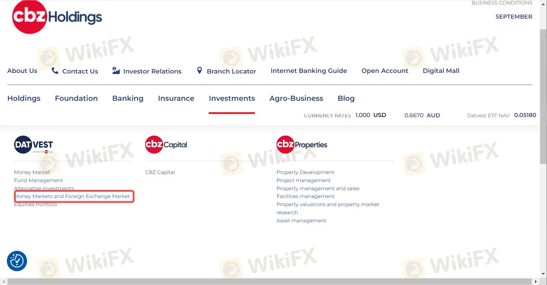 CBZ Holdings 上可以交易什么？