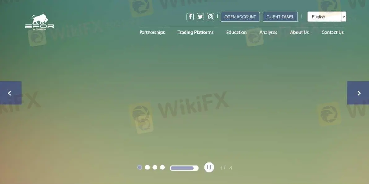 EFOR's homepage