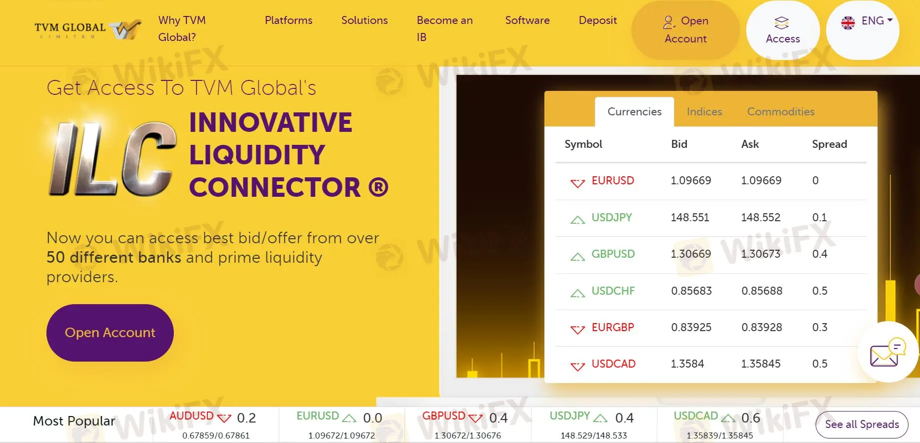 Page d'accueil de TVM Global Page d'accueil de TVM Global